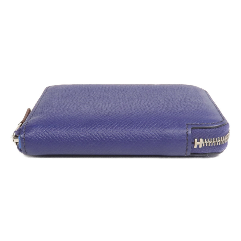 HERMES Epsom皮革Silk In Compact Wallet錢包Ultraviolet-5