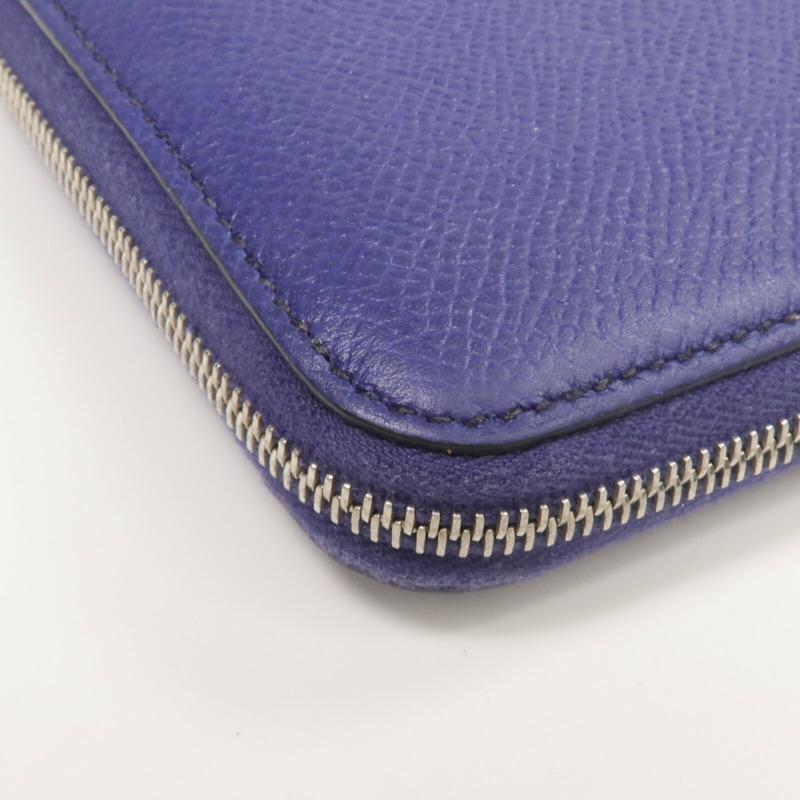 HERMES Epsom皮革Silk In Compact Wallet錢包Ultraviolet-8
