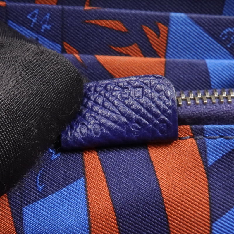 HERMES Epsom皮革Silk In Compact Wallet錢包Ultraviolet-14