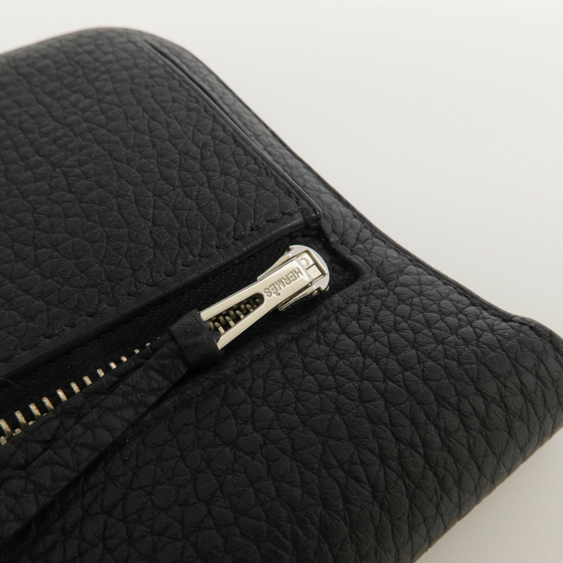 HERMES Togo皮革Dogon GM長錢包Noir-5