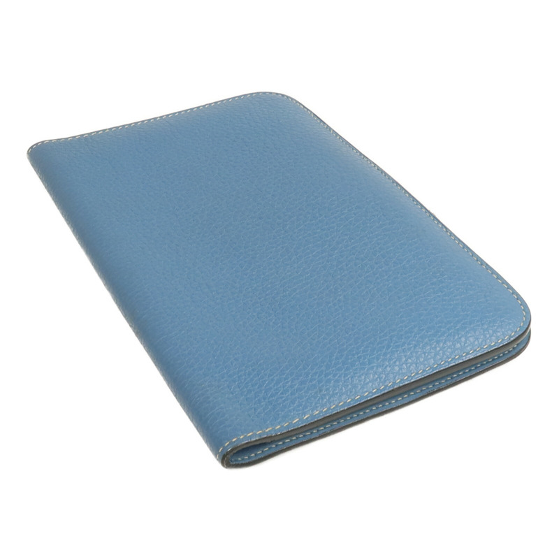 HERMES Togo皮革Dogon GM長錢包Bleu Jean-4