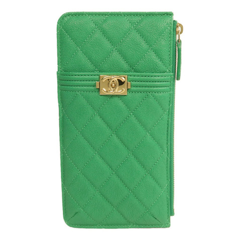 CHANEL 牛皮皮革Pouch Wallet手拿包