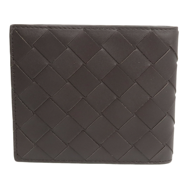 BOTTEGA VENETA 牛皮皮革Intrecciato Bi-Fold Wallet錢包-1