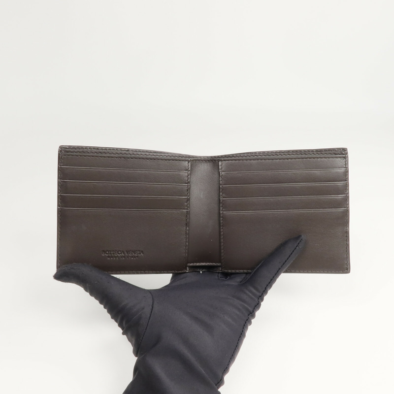 BOTTEGA VENETA 牛皮皮革Intrecciato Bi-Fold Wallet錢包-6