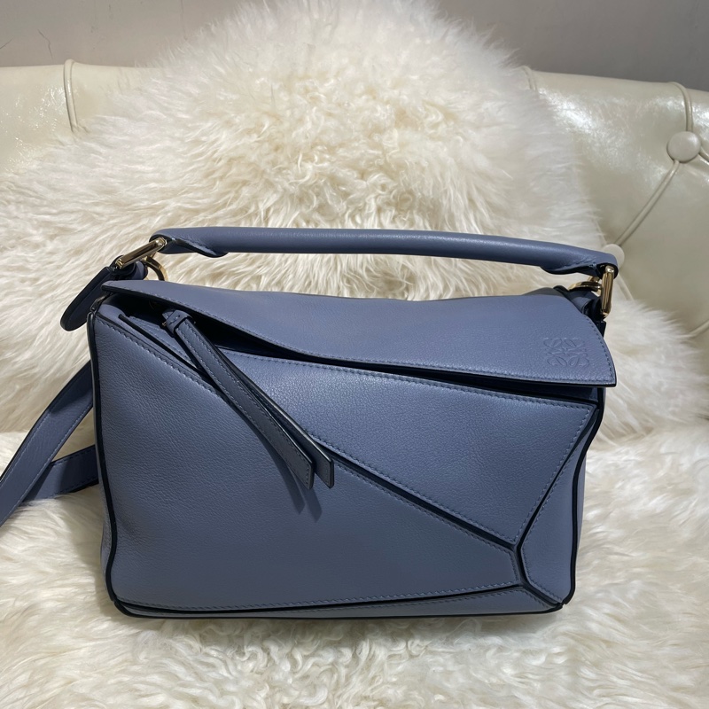 Loewe Puzzle 小號 灰藍色-0