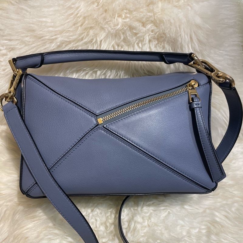 Loewe Puzzle 小號 灰藍色-1