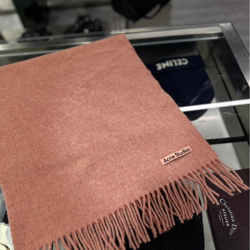 近全新🌟Acne Studios 粉色流蘇圍巾 ｜Classic Trend CT精品｜台北東區實體-0