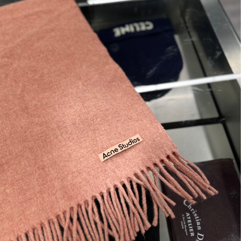 近全新🌟Acne Studios 粉色流蘇圍巾 ｜Classic Trend CT精品｜台北東區實體-2