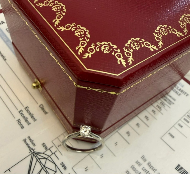 Cartier SOLITAIRE 0.31CT鑽戒-3