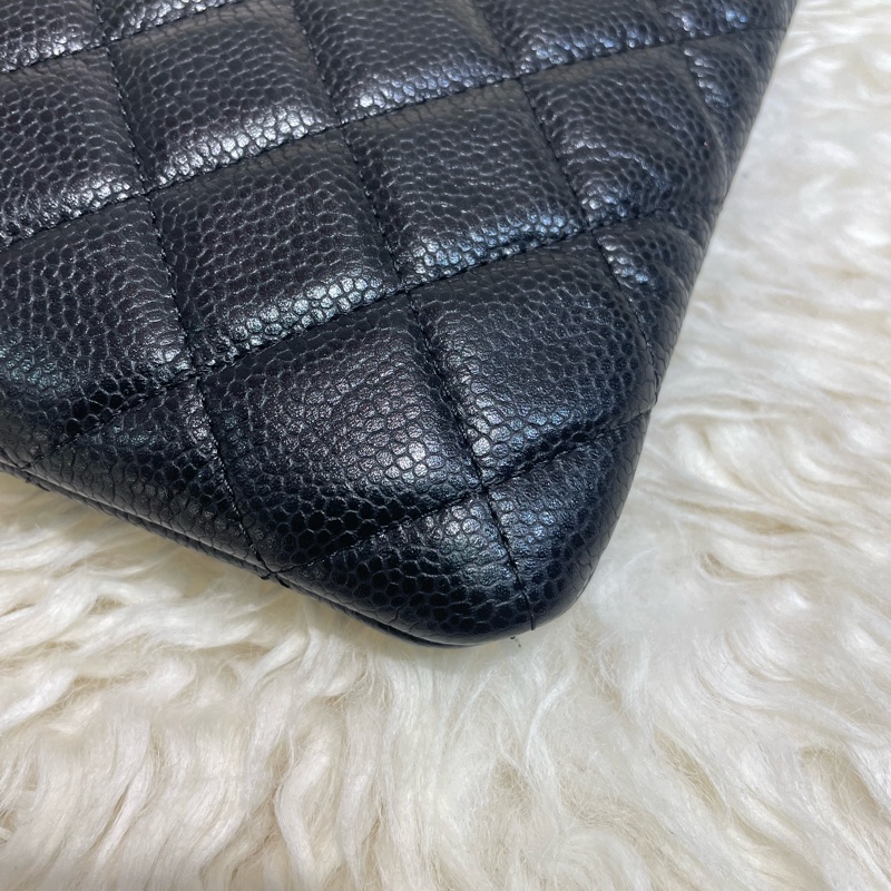 Chanel 黑色牛皮手拿包-3