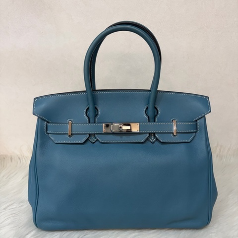 HERMES BIRKIN 30 SWIFT 皮 銀釦 手提包