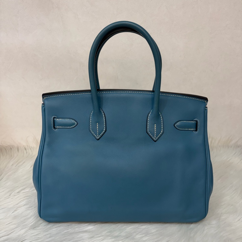 HERMES BIRKIN 30 SWIFT 皮 銀釦 手提包-2