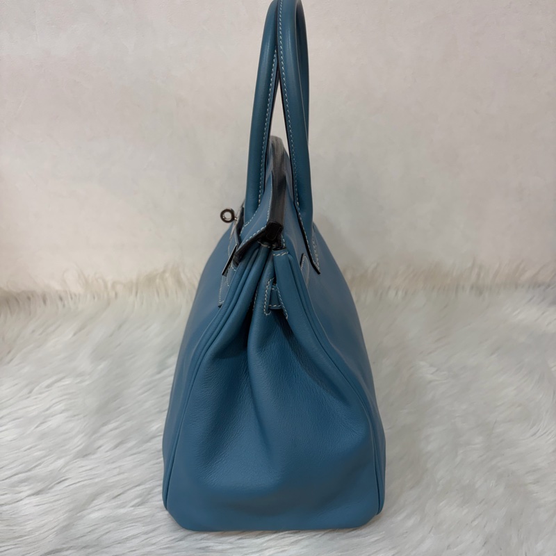 HERMES BIRKIN 30 SWIFT 皮 銀釦 手提包-3