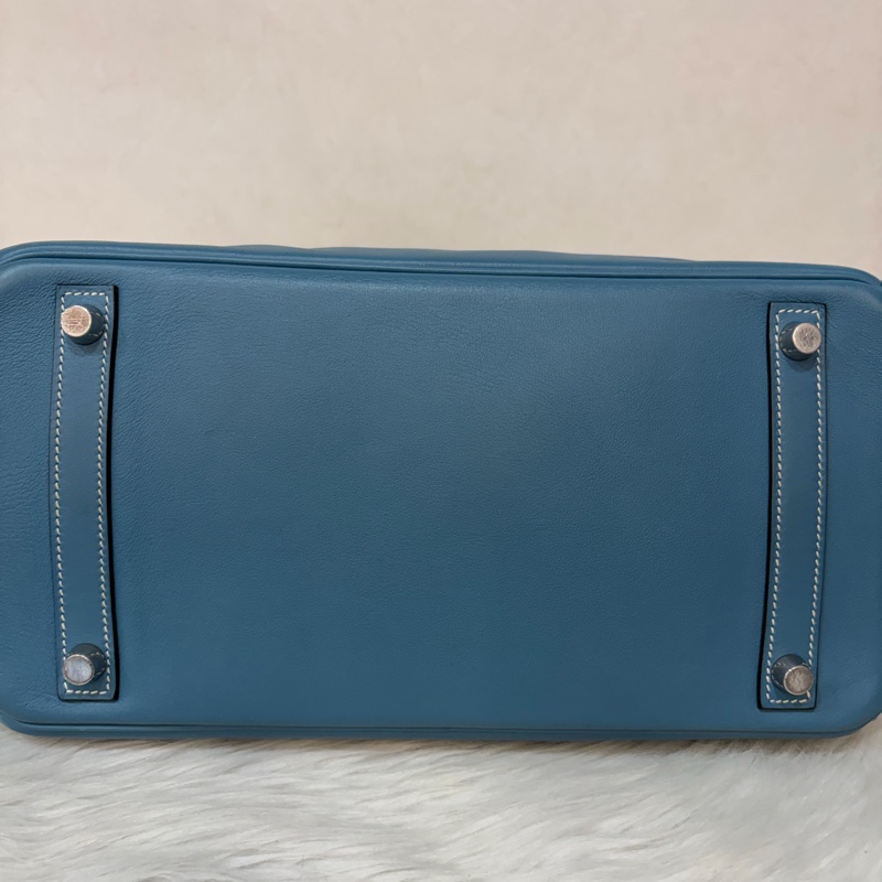 HERMES BIRKIN 30 SWIFT 皮 銀釦 手提包-4