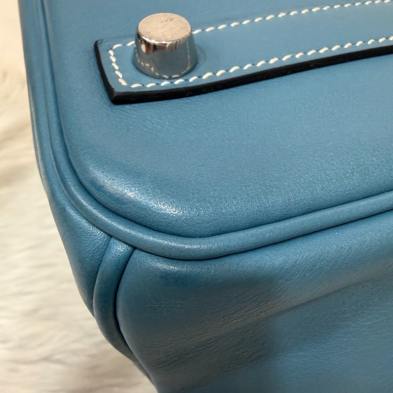 HERMES BIRKIN 30 SWIFT 皮 銀釦 手提包-13