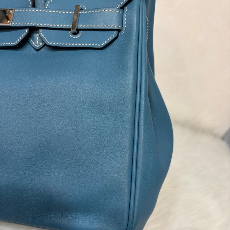 HERMES BIRKIN 30 SWIFT 皮 銀釦 手提包-17