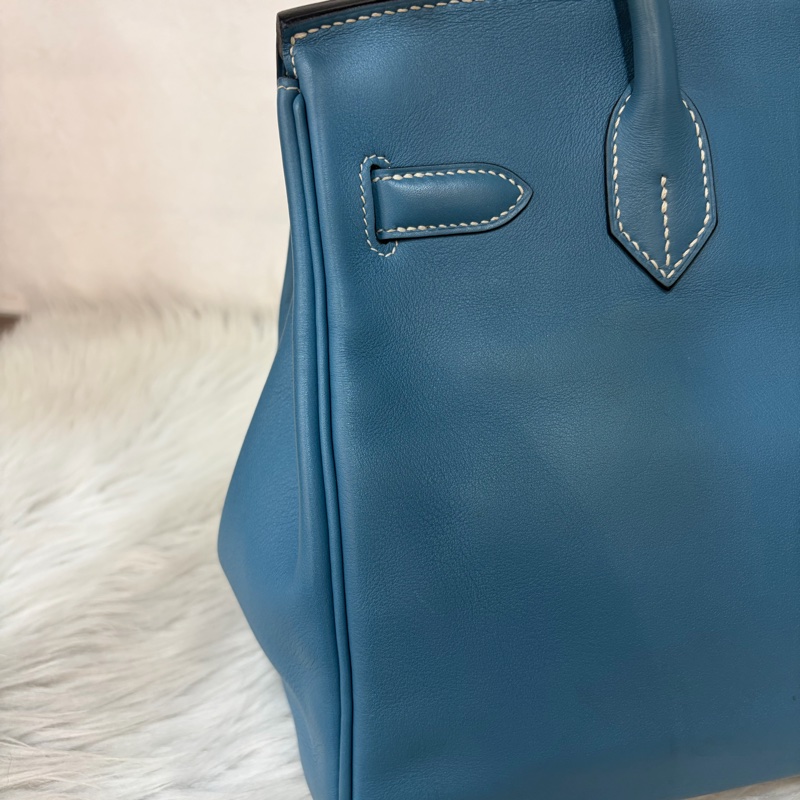 HERMES BIRKIN 30 SWIFT 皮 銀釦 手提包-20