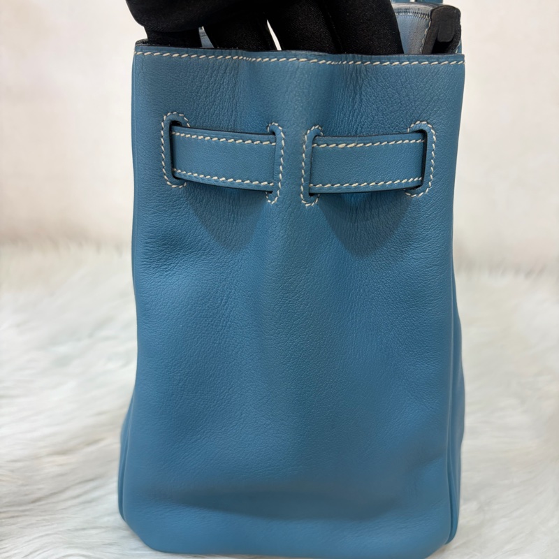 HERMES BIRKIN 30 SWIFT 皮 銀釦 手提包-26