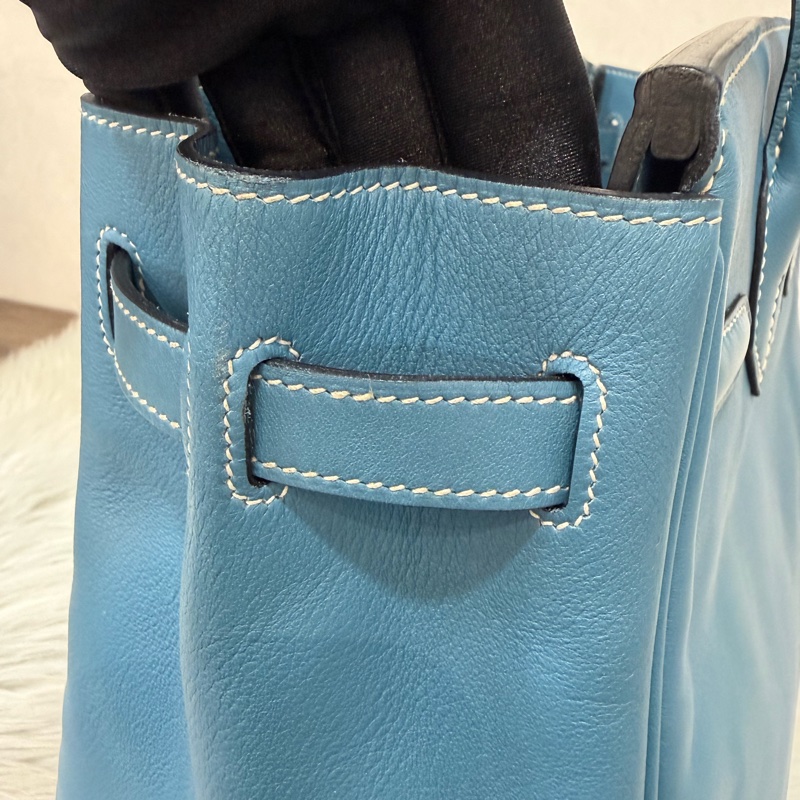 HERMES BIRKIN 30 SWIFT 皮 銀釦 手提包-28