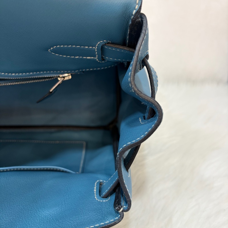 HERMES BIRKIN 30 SWIFT 皮 銀釦 手提包-29