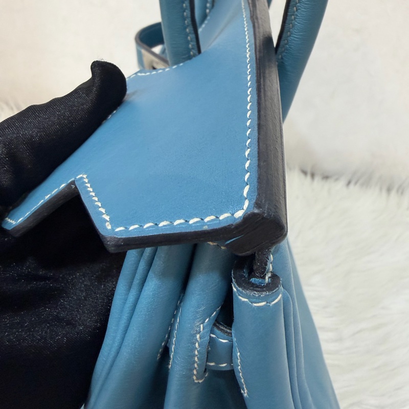 HERMES BIRKIN 30 SWIFT 皮 銀釦 手提包-32