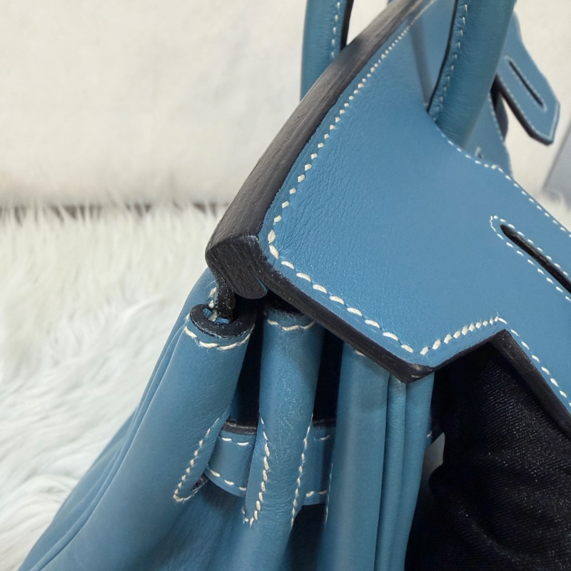 HERMES BIRKIN 30 SWIFT 皮 銀釦 手提包-35