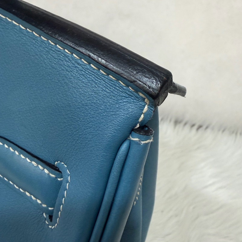 HERMES BIRKIN 30 SWIFT 皮 銀釦 手提包-36