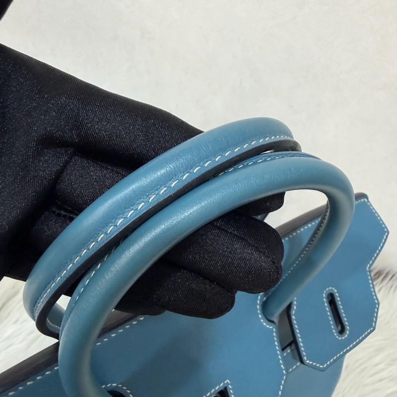 HERMES BIRKIN 30 SWIFT 皮 銀釦 手提包-39