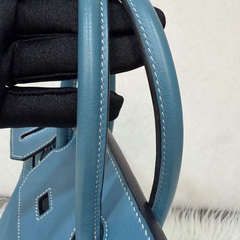 HERMES BIRKIN 30 SWIFT 皮 銀釦 手提包-40