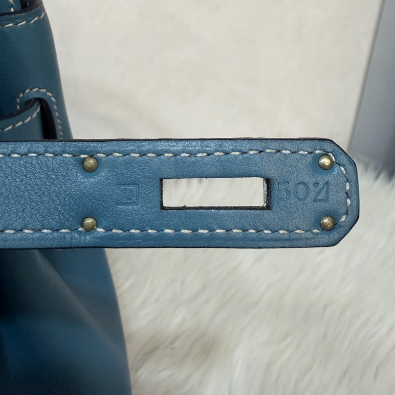 HERMES BIRKIN 30 SWIFT 皮 銀釦 手提包-51