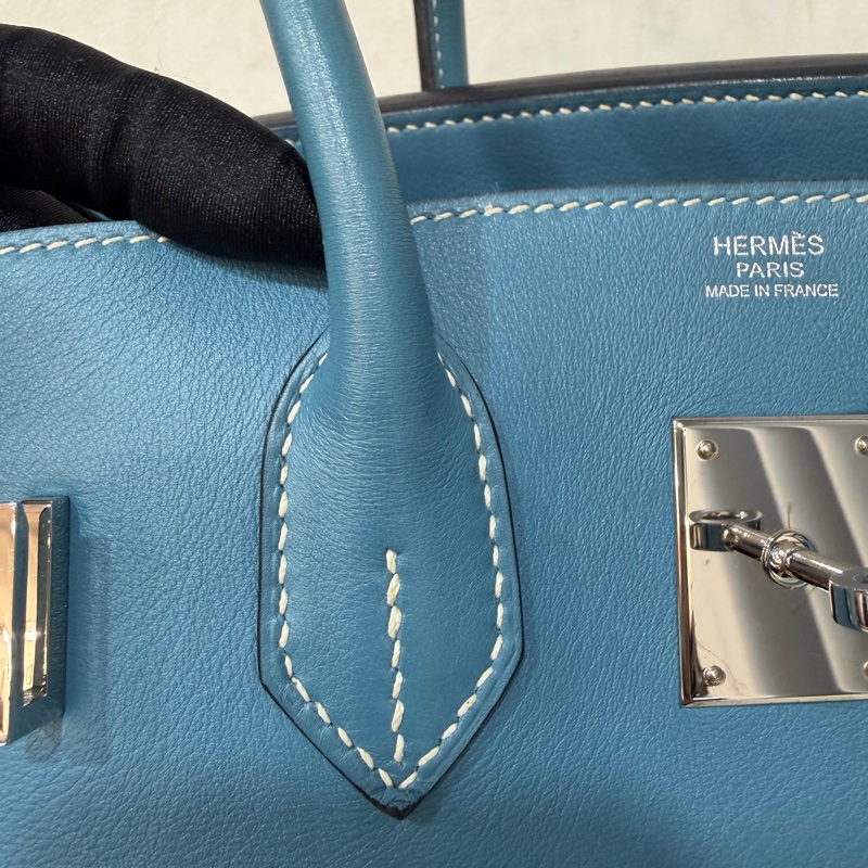 HERMES BIRKIN 30 SWIFT 皮 銀釦 手提包-52