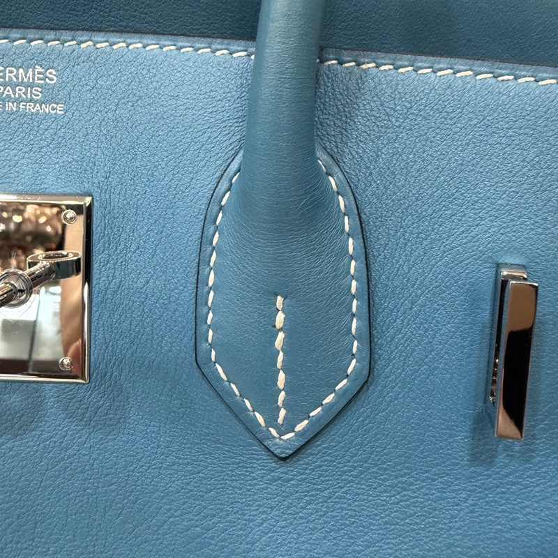 HERMES BIRKIN 30 SWIFT 皮 銀釦 手提包-53