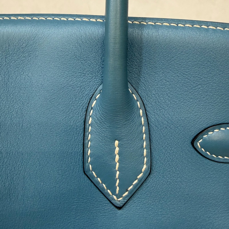 HERMES BIRKIN 30 SWIFT 皮 銀釦 手提包-55