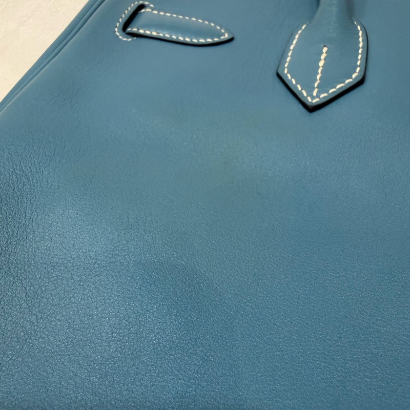 HERMES BIRKIN 30 SWIFT 皮 銀釦 手提包-56