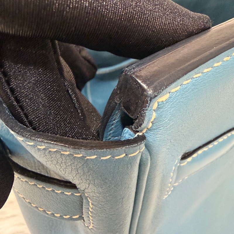 HERMES BIRKIN 30 SWIFT 皮 銀釦 手提包-62