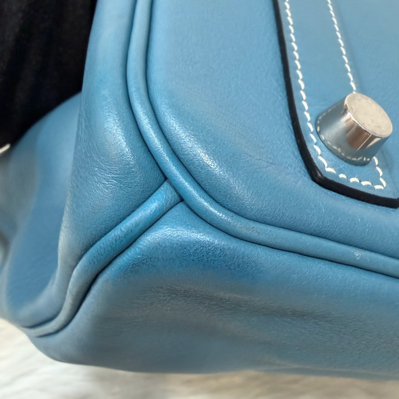 HERMES BIRKIN 30 SWIFT 皮 銀釦 手提包-72