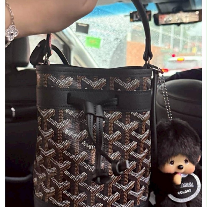 Goyard Petit Flot 經典迷你老花水桶包-9