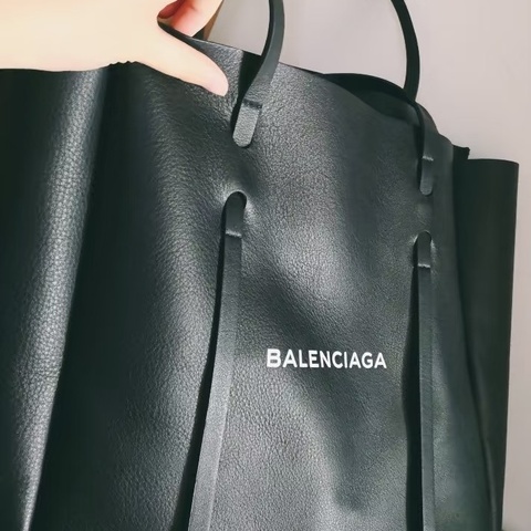 Balenciaga巴黎世家經典黑色字母LOGO托特包​​🍳