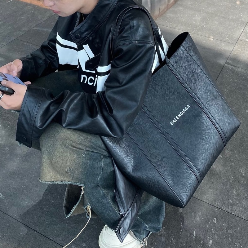 Balenciaga巴黎世家經典黑色字母LOGO托特包​​🍳-24
