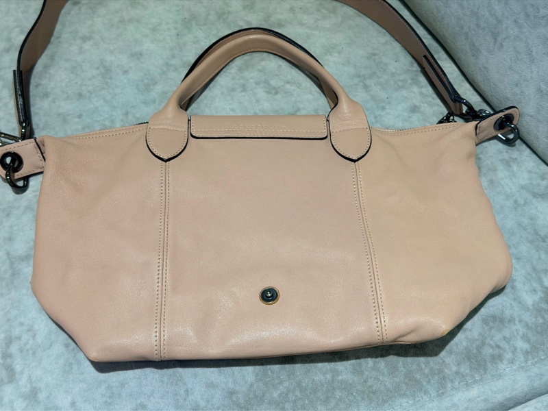 溫柔感滿分 🌸 Longchamp Le Pliage小羊皮摺疊包-16