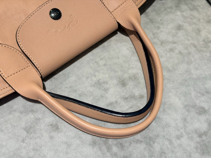 溫柔感滿分 🌸 Longchamp Le Pliage小羊皮摺疊包-18