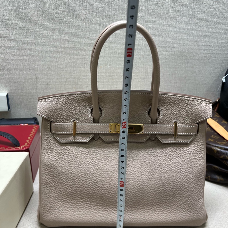 有單 hermes birkin30鑽石灰 金扣 Q刻-2