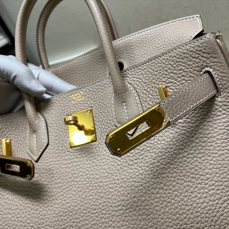 有單 hermes birkin30鑽石灰 金扣 Q刻-11