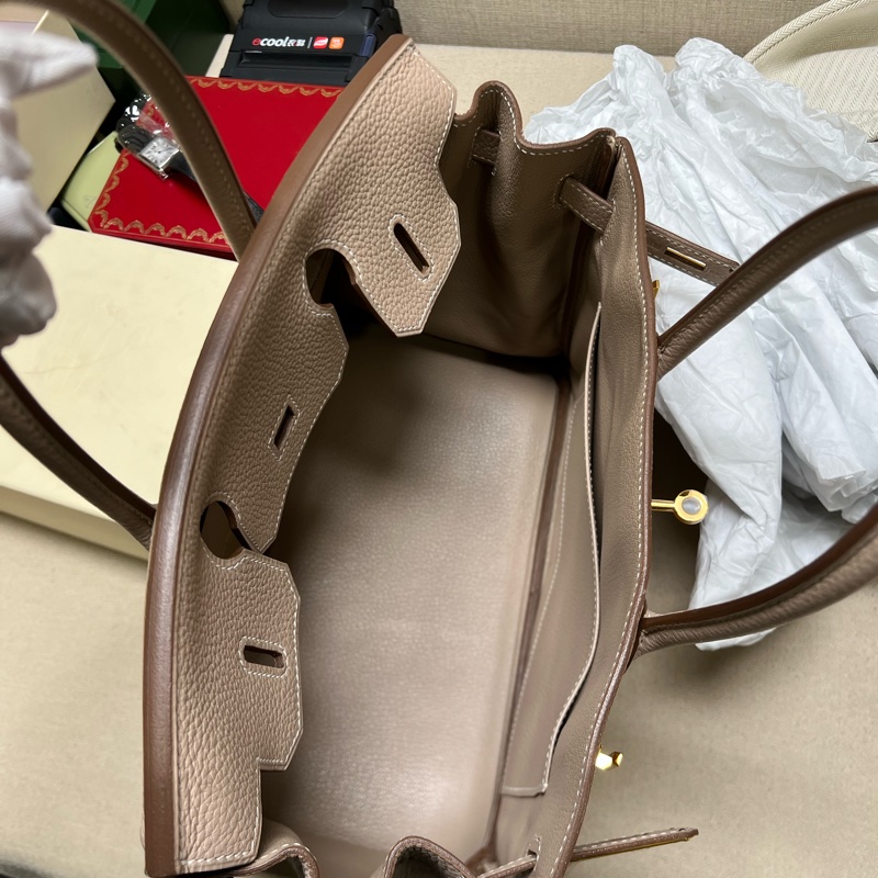 有單 hermes birkin30鑽石灰 金扣 Q刻-13
