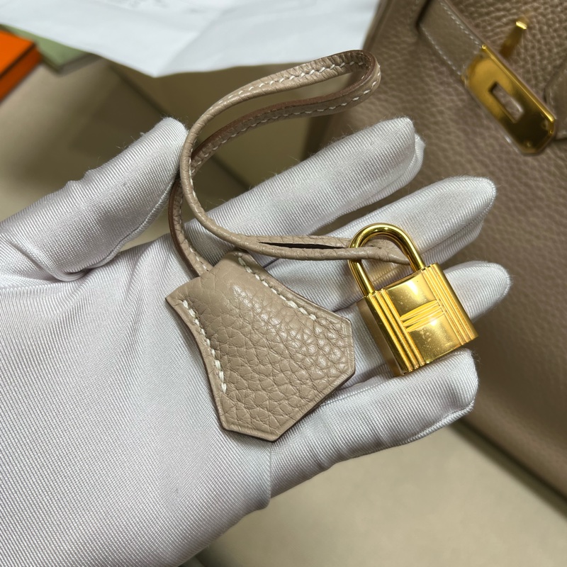 有單 hermes birkin30鑽石灰 金扣 Q刻-16