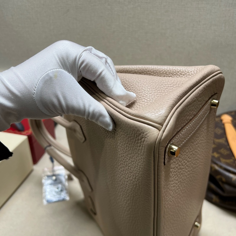 有單 hermes birkin30鑽石灰 金扣 Q刻-18