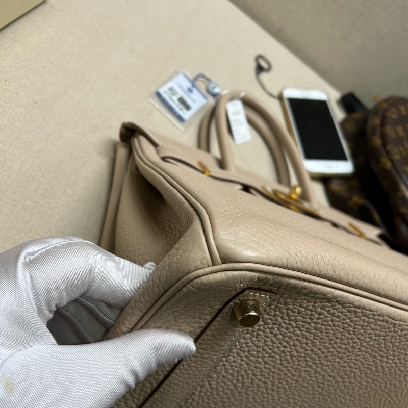 有單 hermes birkin30鑽石灰 金扣 Q刻-26