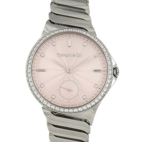 Tiffany Metro D 8P & 3 Baguette 60875006 不鏽鋼自動腕錶