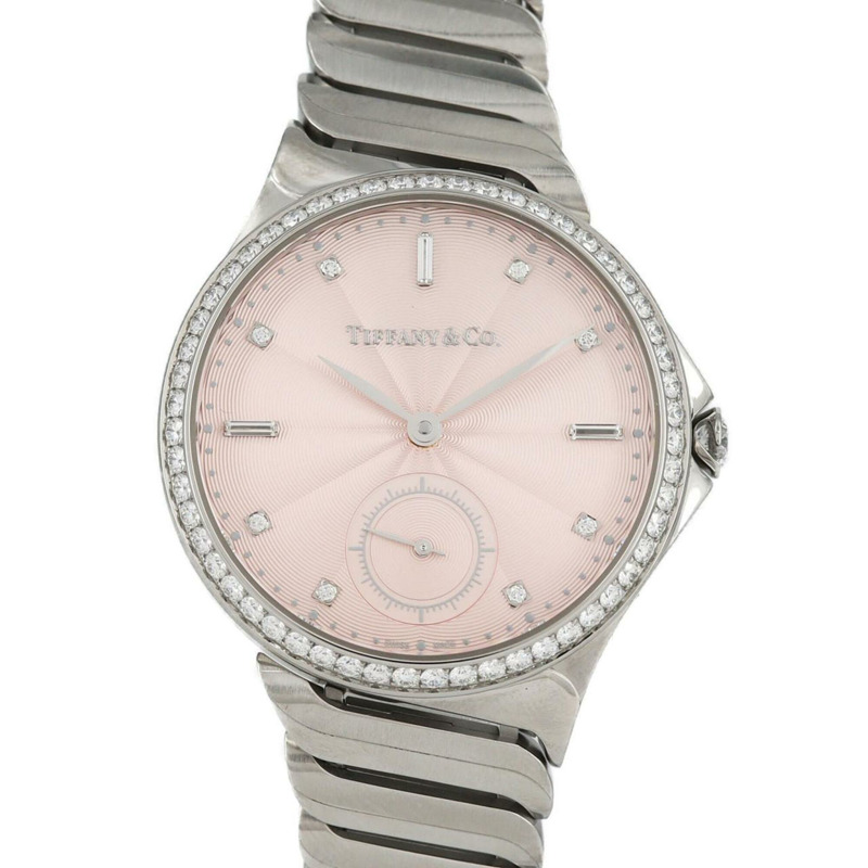 Tiffany Metro D 8P & 3 Baguette 60875006 不鏽鋼自動腕錶-0