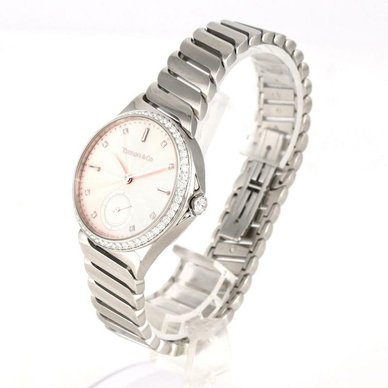 Tiffany Metro D 8P & 3 Baguette 60875006 不鏽鋼自動腕錶-1
